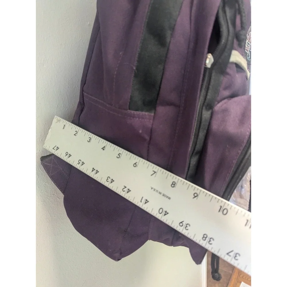 Vintage Coldwater Canyon Purple Black Multi Pocket Backpack 1990s Daypack